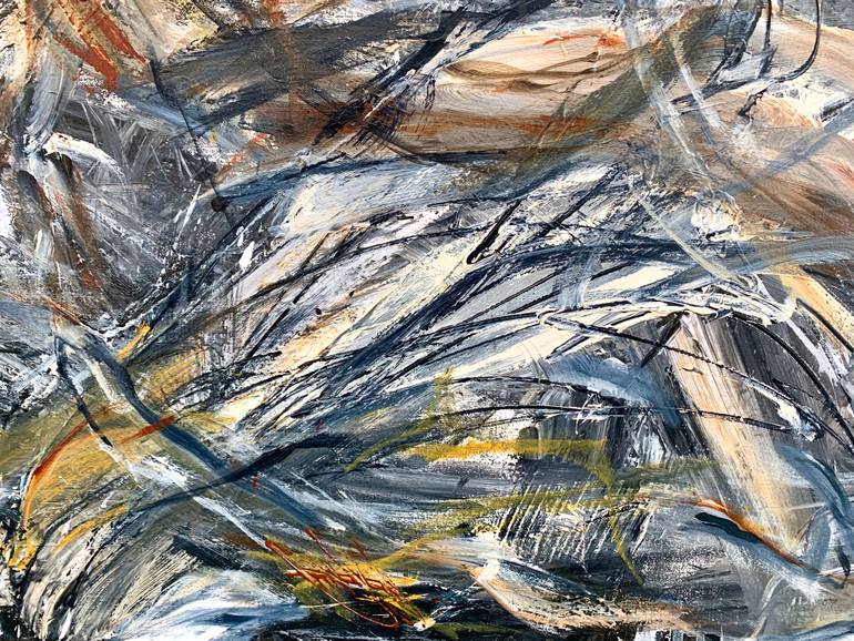 Original Abstract Expressionism Abstract Painting by Krisztina Horvath