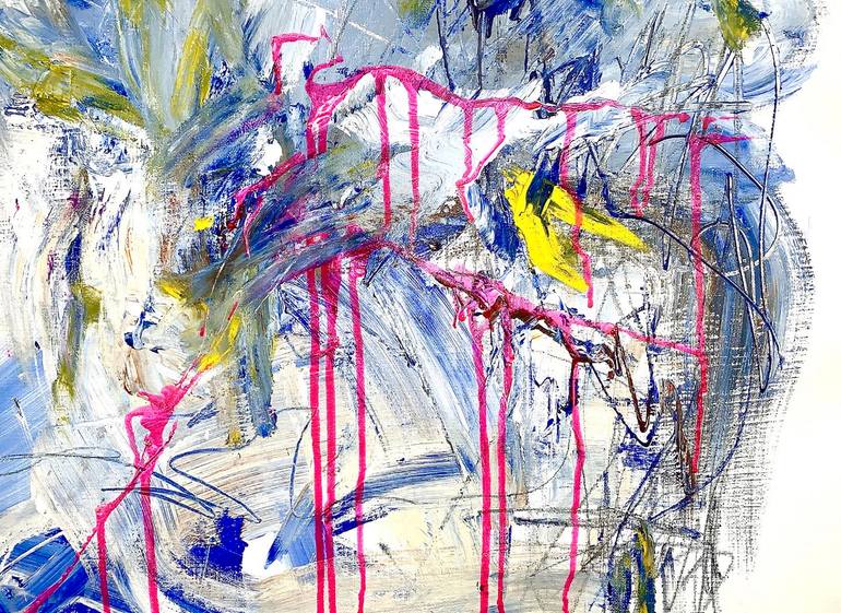 Original Abstract Expressionism Abstract Painting by Krisztina Horvath