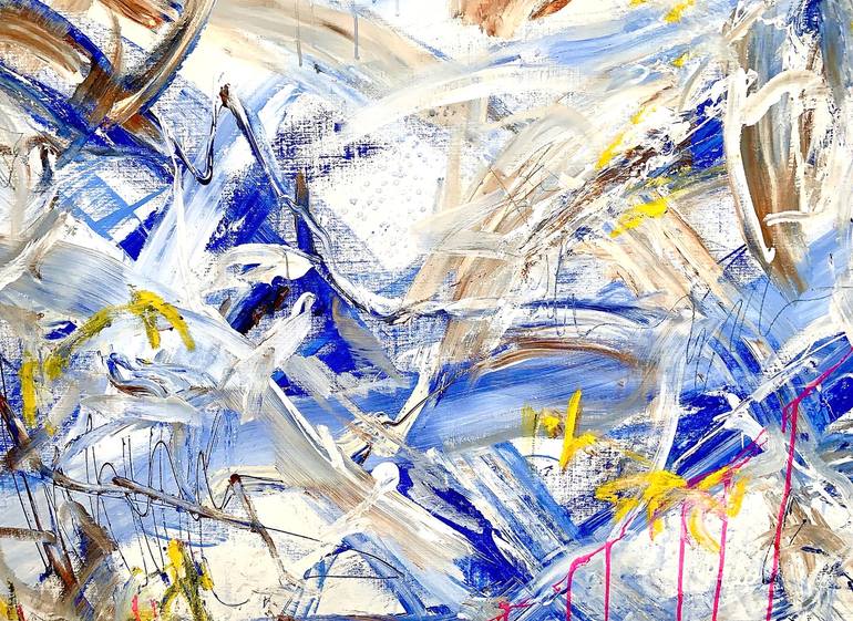 Original Abstract Expressionism Abstract Painting by Krisztina Horvath