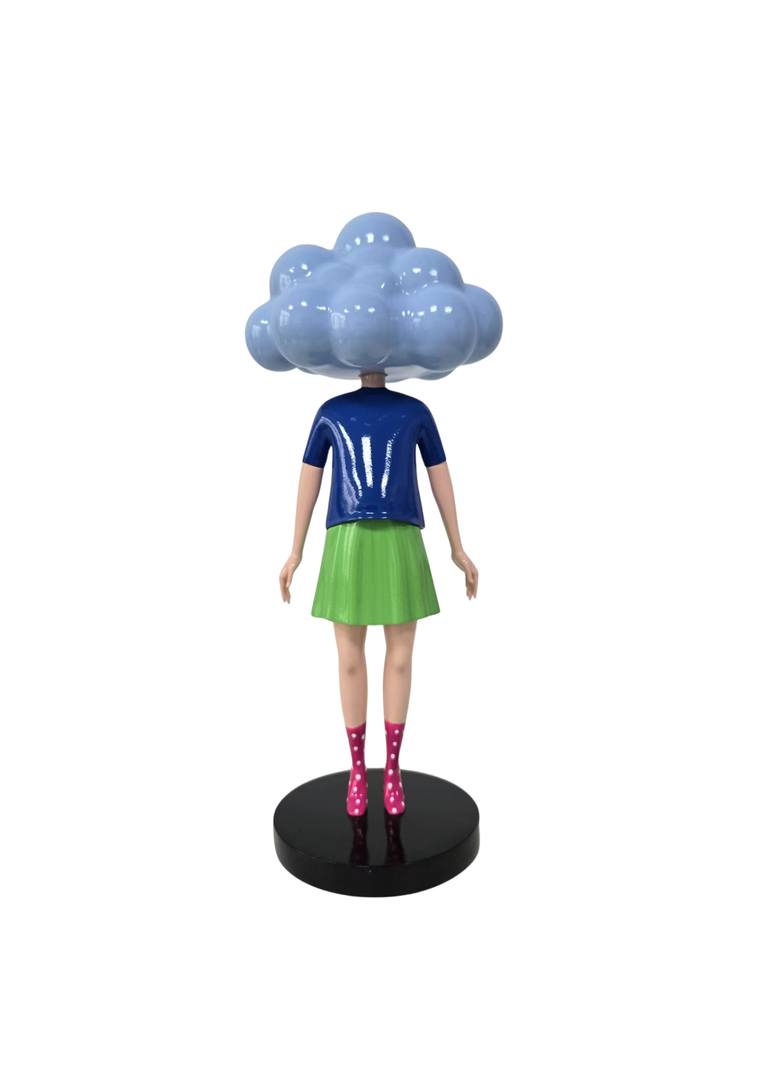 Original Fantasy Sculpture by Hugo Brun | Pop Art Art on Resin | Mrs. Kloud collectible toy