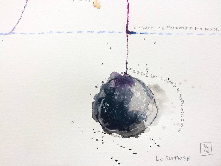 Original Abstract Painting by Benedicte Caillat