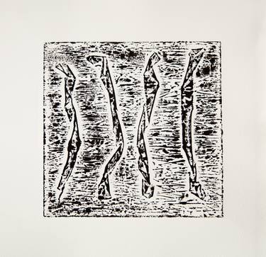Print of Abstract Expressionism Abstract Printmaking by Tou Toa
