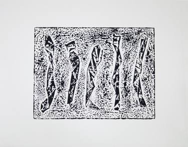 Print of Abstract Expressionism Abstract Printmaking by Tou Toa