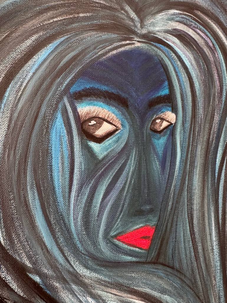 Original Figurative Women Painting by Frida Mock