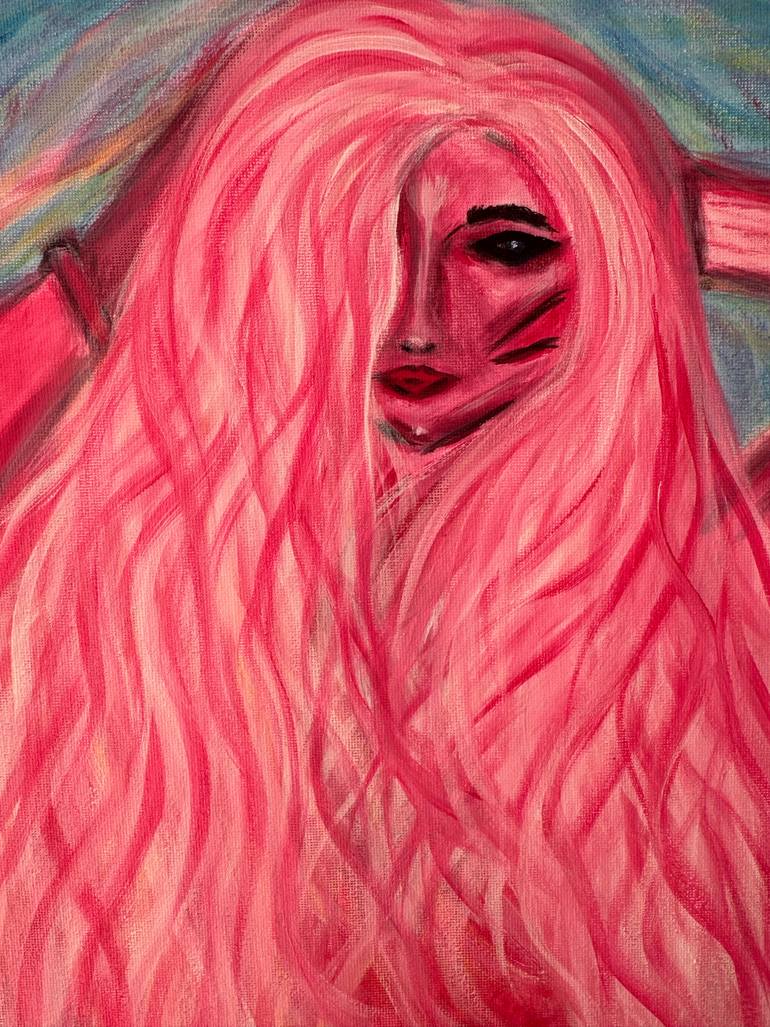 Original Figurative Women Painting by Frida Mock