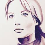 Portrait in Purple by Tess Gumbin