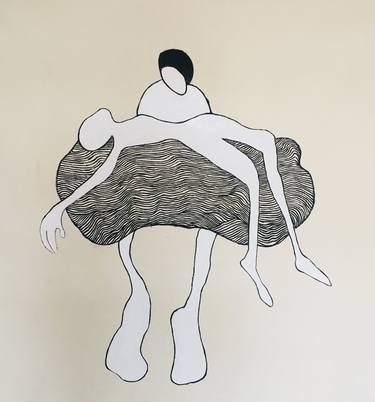 Original Figurative People Drawings by Vicencia Gonsales