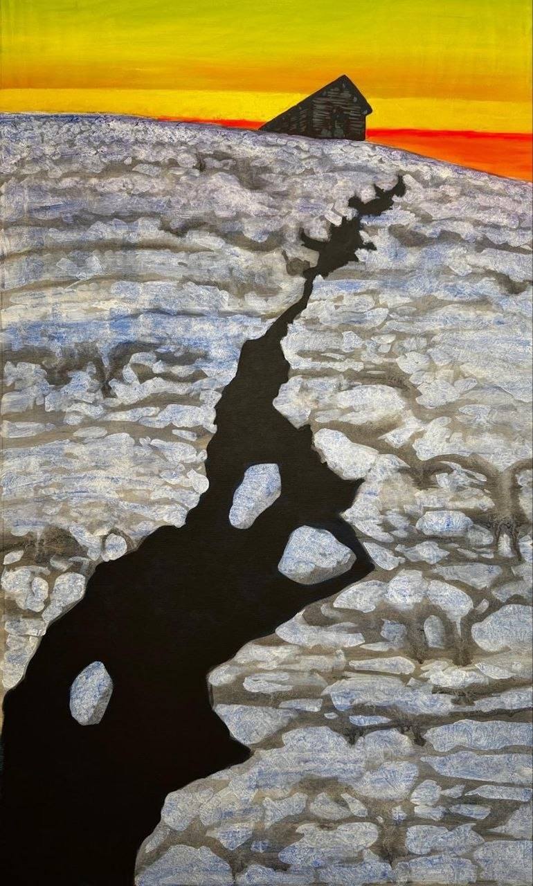 Original Nature Painting by Hanna Afanasieva | Expressionism Art on Canvas | The Long Way Home