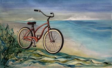 Original Contemporary Beach Paintings by Julia Pinkham