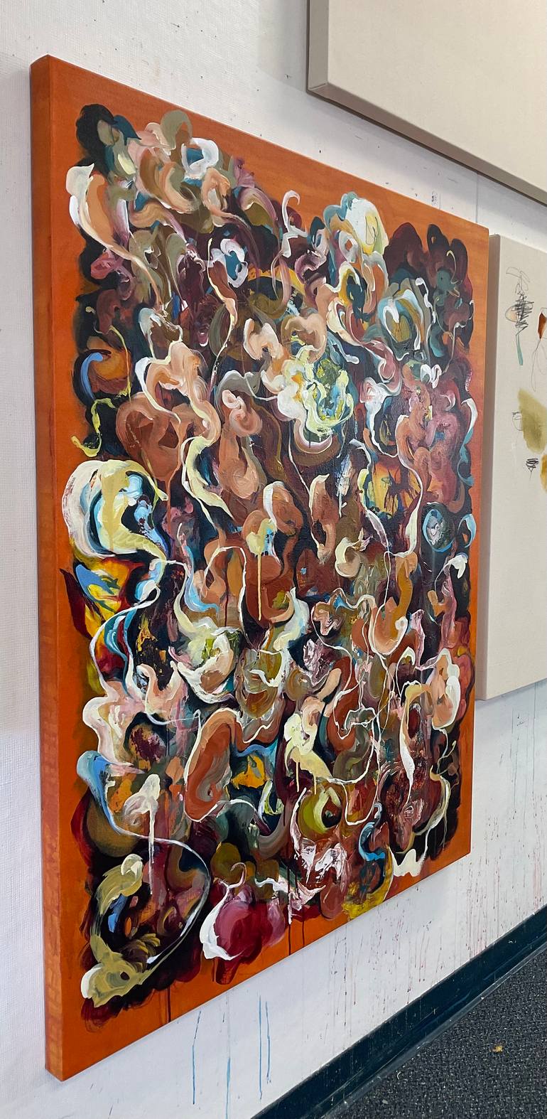 Original Abstract Expressionism Abstract Painting by Julia Pinkham