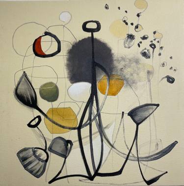 Original Abstract Expressionism Abstract Paintings by Julia Pinkham