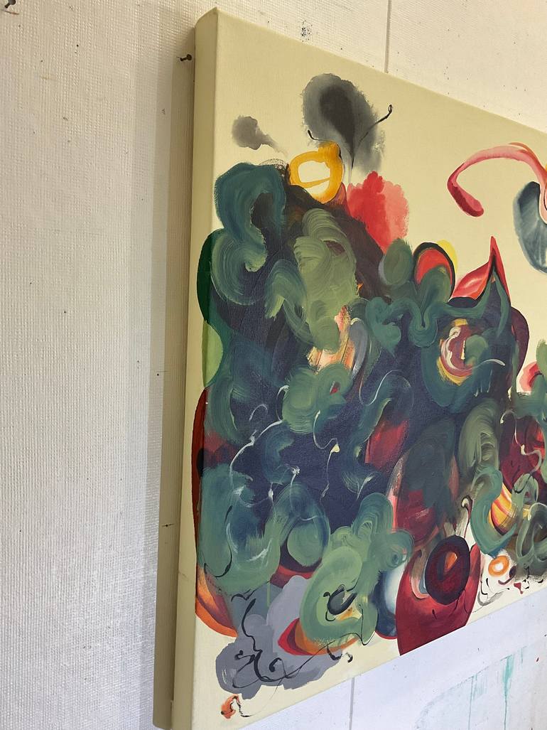 Original Abstract Expressionism Abstract Painting by Julia Pinkham