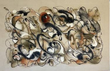 Original Abstract Expressionism Abstract Paintings by Julia Pinkham