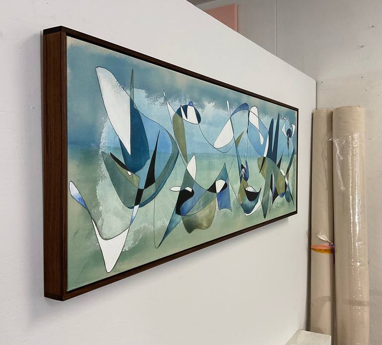 Original Surrealism Abstract Painting by Julia Pinkham