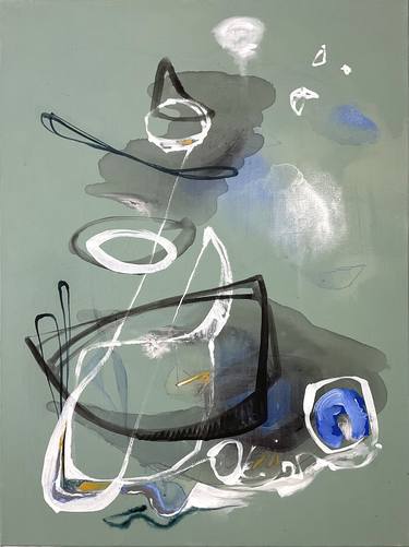 Original Expressionism Abstract Painting by Julia Pinkham