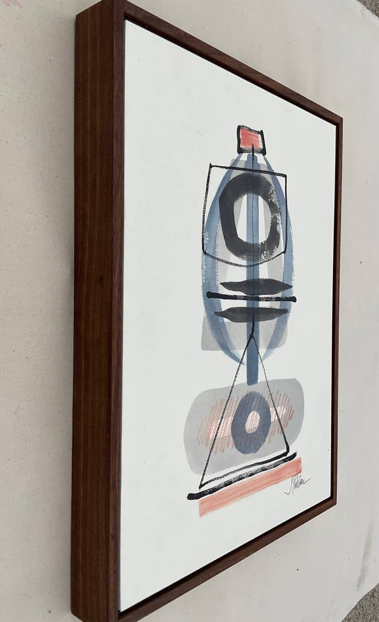 Original Modernism Abstract Painting by Julia Pinkham