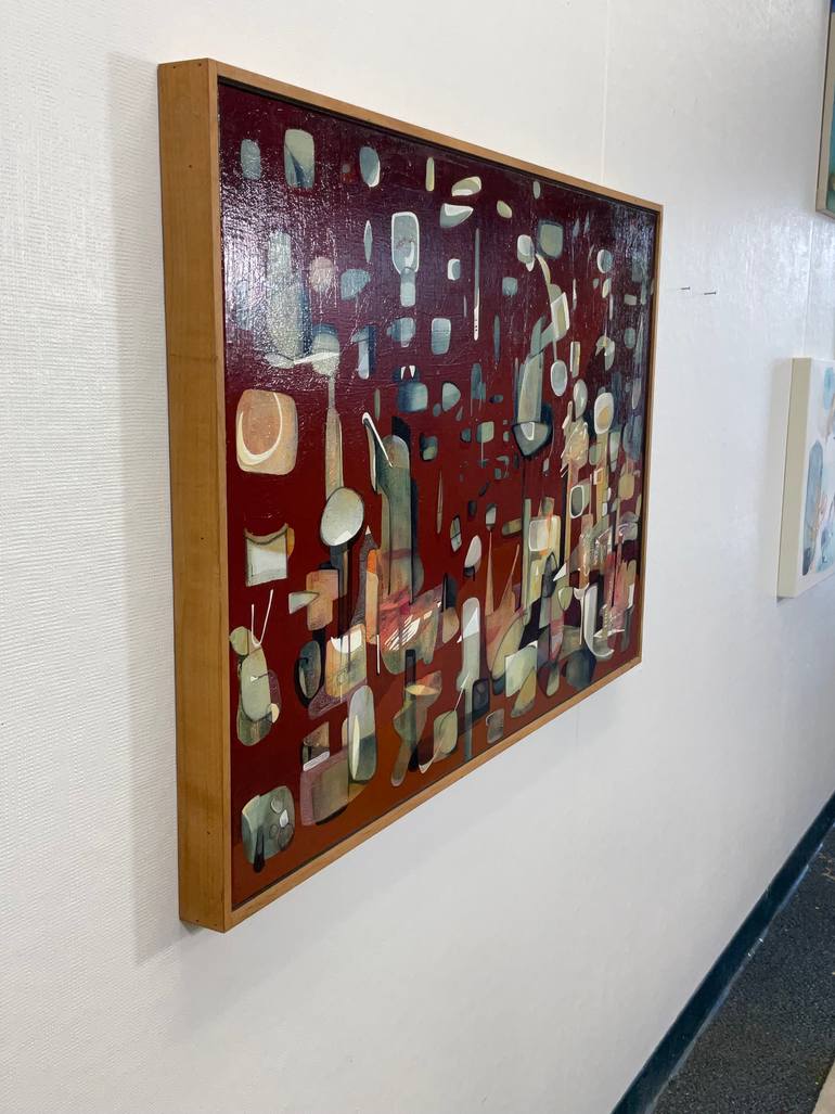 Original Fine Art Abstract Painting by Julia Pinkham