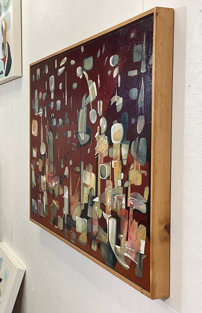 Original Fine Art Abstract Painting by Julia Pinkham