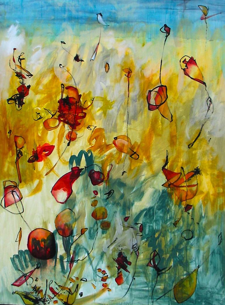 The Chase Painting by Julia Pinkham | Saatchi Art