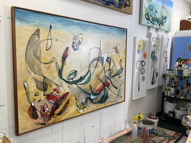 Original Abstract Painting by Julia Pinkham