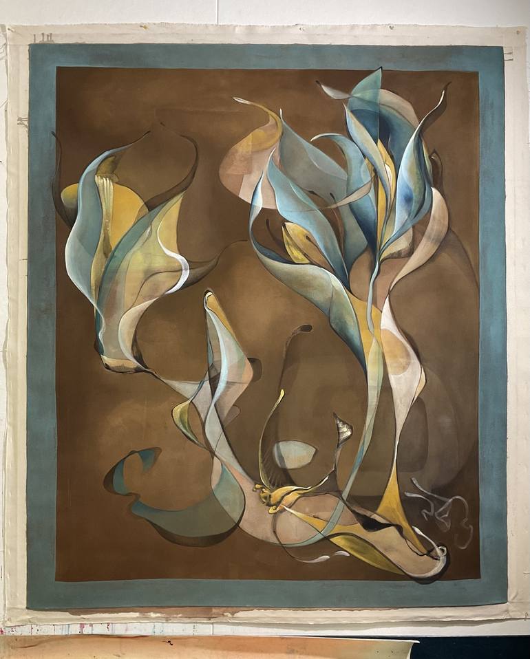 Original Painterly Abstraction Abstract Painting by Julia Pinkham