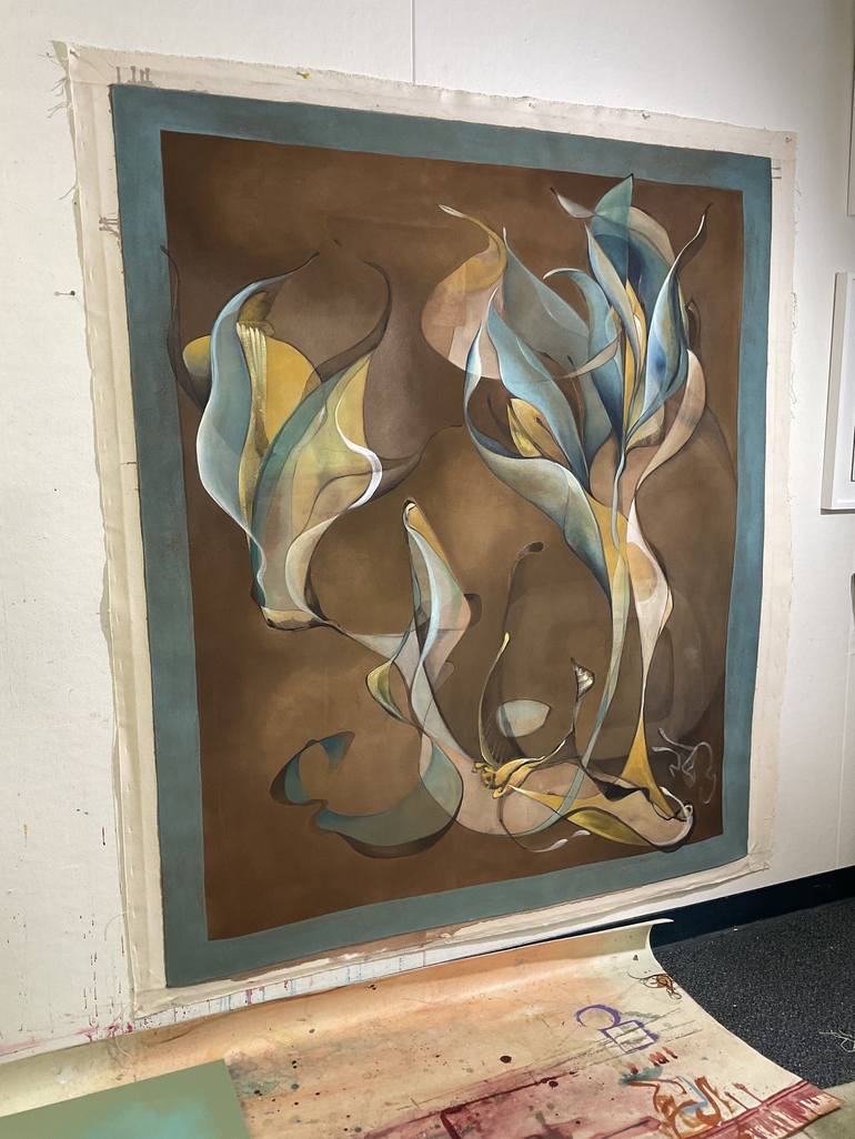 Original Painterly Abstraction Abstract Painting by Julia Pinkham