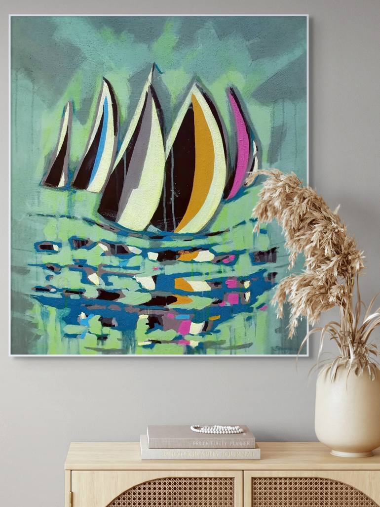 Original Figurative Abstract Painting by Evgen Semenyuk