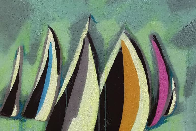 Original Figurative Abstract Painting by Evgen Semenyuk