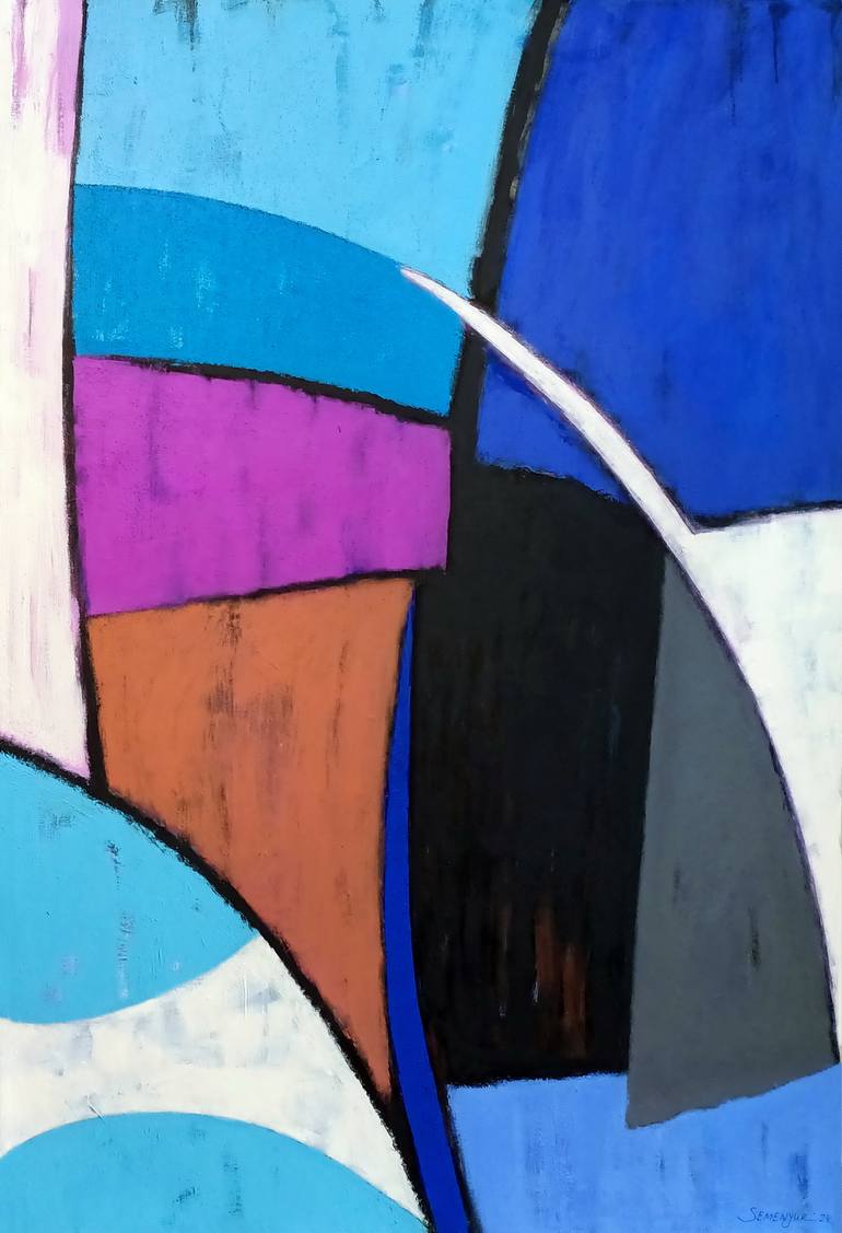 Original Modernism Abstract Painting by Evgen Semenyuk