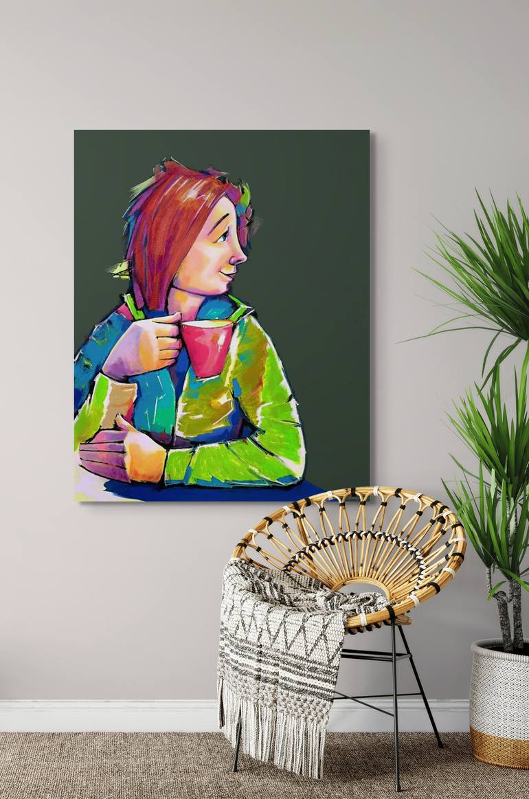 Original Figurative People Painting by Evgen Semenyuk