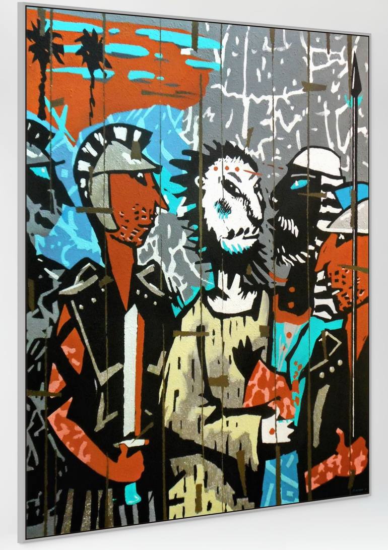 Original Expressionism Jesus Painting by Evgen Semenyuk