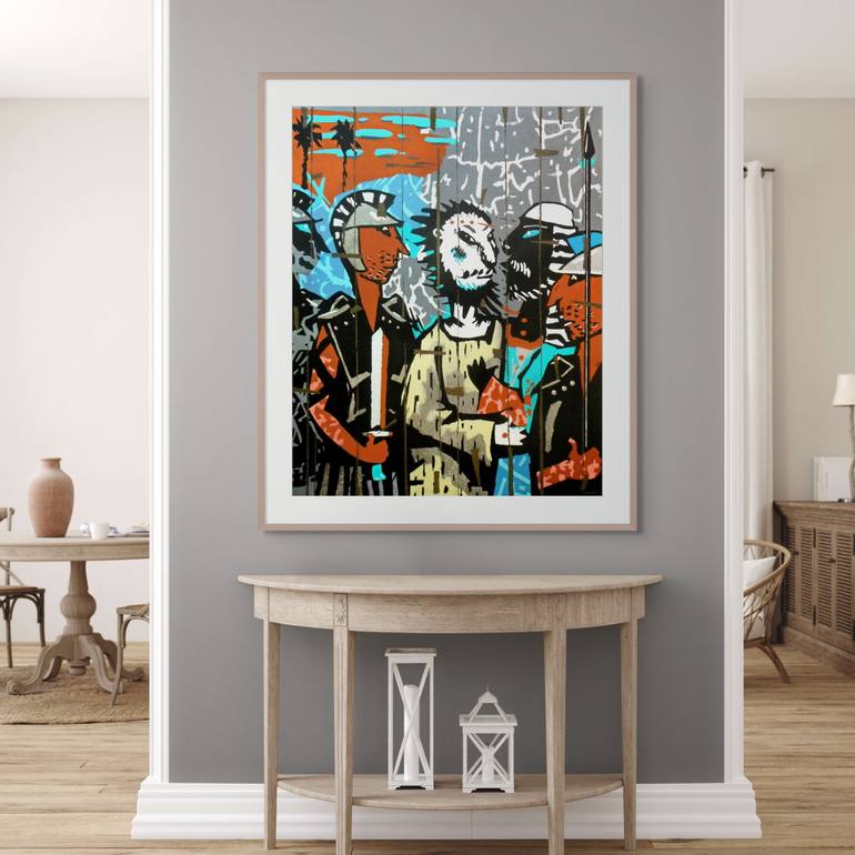 Original Expressionism Jesus Painting by Evgen Semenyuk