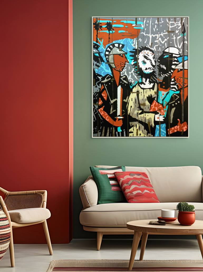 Original Expressionism Jesus Painting by Evgen Semenyuk