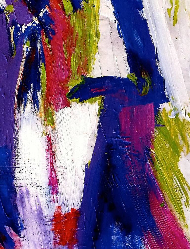 Original Abstract Women Painting by Evgen Semenyuk