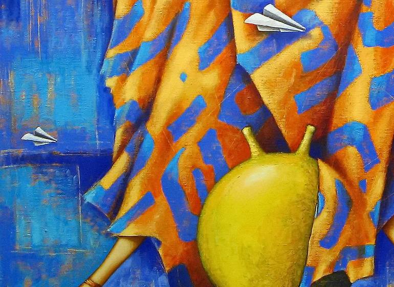 Original Expressionism People Painting by Evgen Semenyuk