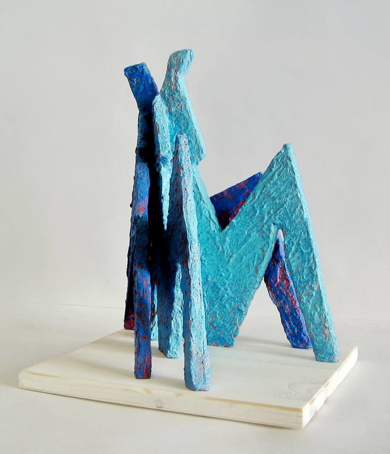 Original Expressionism Abstract Sculpture by Evgen Semenyuk