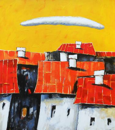 Cityscape With Red Roofs thumb