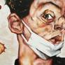 Egon Schiele style Man - detail