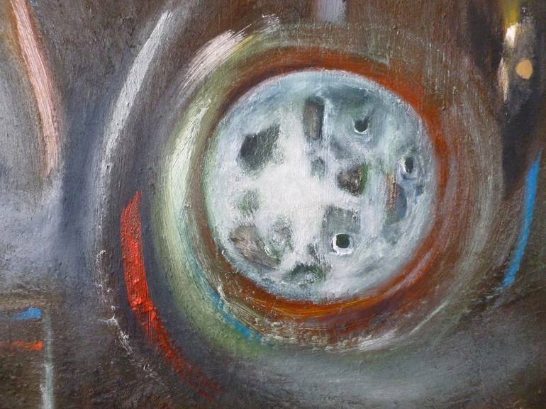 Original Abstract Outer Space Painting by Scott Spencer