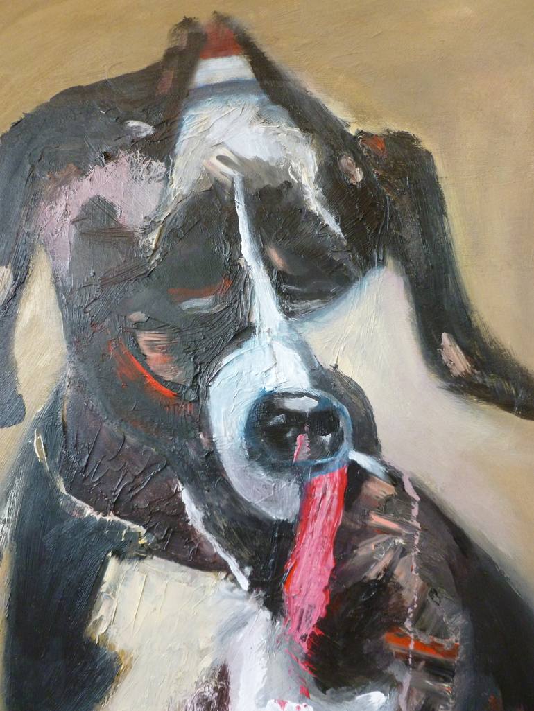 Original Abstract Dogs Painting by Scott Spencer