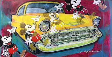Original Pop Art Car Paintings by Anthony James Coffey