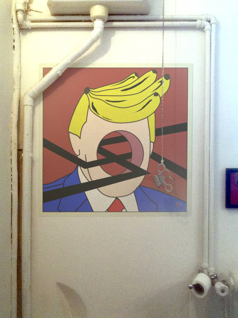 Original Pop Art Pop Culture/Celebrity Mixed Media by Teru Noji