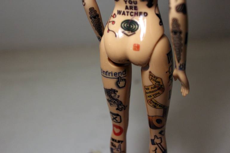 Original Dada Pop Culture/Celebrity Sculpture by Teru Noji