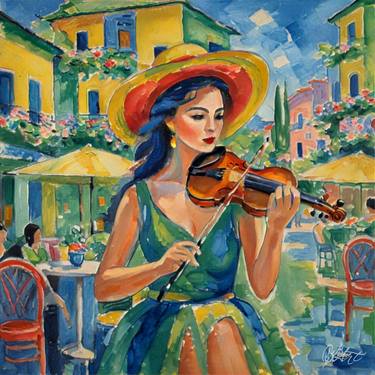 Original Art Deco Music Mixed Media by Ante Barisic