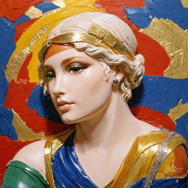 Original Classicism Women Mixed Media by Ante Barisic