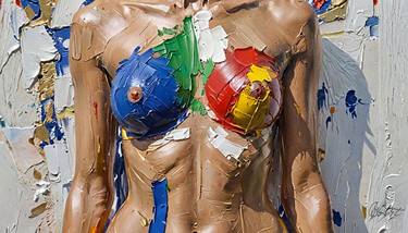 Original Art Deco Nude Paintings by Ante Barisic