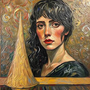 Original Art Deco Women Paintings by Ante Barisic