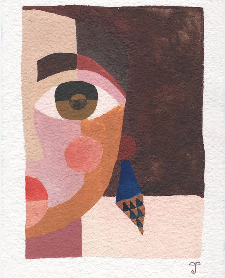 Original Abstract People Painting by Justina Blakeney