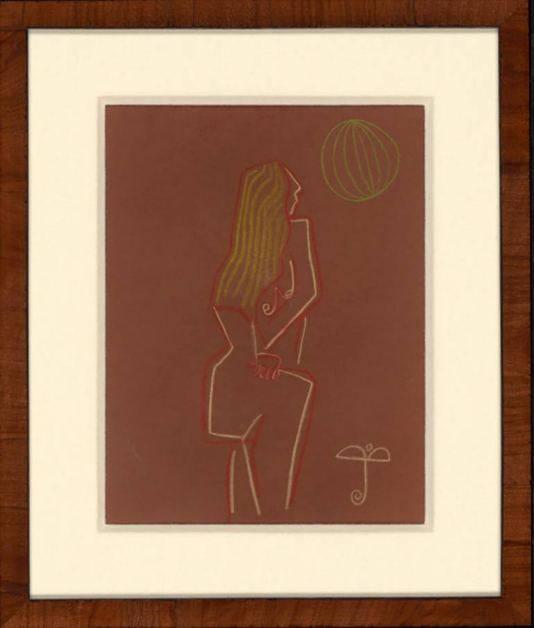 Original Figurative Body Drawing by Justina Blakeney