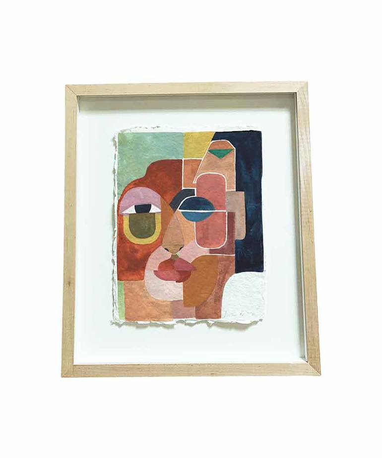Original Cubism Abstract Painting by Justina Blakeney